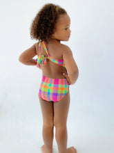Cargar imagen en el visor de la galería, Model Back: Rio De Sol Une Pièce Fille Tulip-Garden Santorini-Kids