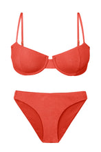 Cargar imagen en el visor de la galería, Product Front: Rio De Sol Ensemble Set Malibu-Chili Balconet Essential-Comfy