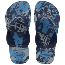 Cargar imagen en el visor de la galería, Model Front: Havaianas Tongs Havaianas Kids Max Street Azul Aco