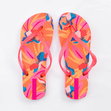 Cargar imagen en el visor de la galería, Product Front: Rio De Sol Tongs Orange Bloom Slim