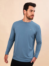 Cargar imagen en el visor de la galería, Image 03: Uv Line T-Shirt Longsleeve Uvpro Masc Indigo Upf50+