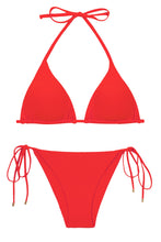 Cargar imagen en el visor de la galería, Product Front: Rio De Sol Ensemble Set Rouge Tri-Inv Lacinho
