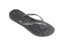 Cargar imagen en el visor de la galería, Product Front: Havaianas Tongs Havaianas Slim Animals Steel Grey