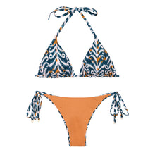 Cargar imagen en el visor de la galería, Product Back: Rio De Sol Ensemble Set Ikat Tri-Inv Ibiza