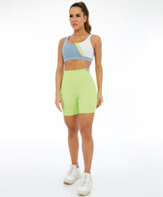 Cargar imagen en el visor de la galería, Image 08: Alto Giro Fitness Bas Bermuda Hyper Elastico Costas Verde Sharp