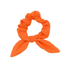 Cargar imagen en el visor de la galería, Product Front: Rio De Sol Chouchou Dots-Orange Scrunchie