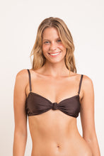 Cargar imagen en el visor de la galería, Gallery: Rio De Sol Haut Top Shimmer-Coffee Bandeau-Joy