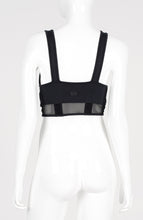 Cargar imagen en el visor de la galería, Model Back: Alto Giro Fitness Haut Top Light Transparencia Preto