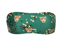 Cargar imagen en el visor de la galería, Product Front: Rio De Sol Haut Top Roar-Green Bandeau-Reto