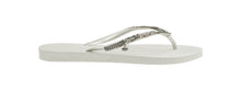 Cargar imagen en el visor de la galería, Model Back: Havaianas Tongs Slim Crystal Mesh Sw White