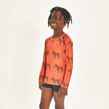 Cargar imagen en el visor de la galería, Image 02: Uv Line T-Shirt Longsleeve Acqua Zebra Inf Upf50+