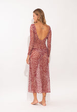 Cargar imagen en el visor de la galería, Model Back: Rio De Sol Vêtement De Plage Dune Dress Lucy
