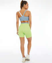 Cargar imagen en el visor de la galería, Image 04: Alto Giro Fitness Bas Bermuda Hyper Elastico Costas Verde Sharp