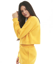 Cargar imagen en el visor de la galería, Image 04: Alto Giro Fitness Haut Cropped M3Cbs Gola Alta Amarelo Amber
