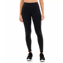 Cargar imagen en el visor de la galería, Model Front: Alto Giro Fitness Bas Legging Bodytex Recortes Atlanta Preto