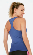 Cargar imagen en el visor de la galería, Model Back: Alto Giro Fitness Haut Regata Skin Fit Degrade Marinho