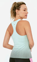 Cargar imagen en el visor de la galería, Model Back: Alto Giro Fitness Haut Regata Skin Fit Degrade Menta