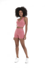 Cargar imagen en el visor de la galería, Model Front: Alto Giro Fitness Ensemble / Look Supplex Termo Coral Energy