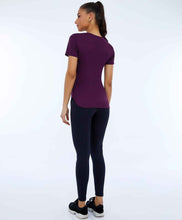 Cargar imagen en el visor de la galería, Image 04: Alto Giro Fitness Haut T-Shirt Skin Fit Inspiracionais Roxo
