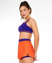 Cargar imagen en el visor de la galería, Image 02: Alto Giro Fitness Haut Top Blackout Ii Recorte Costas Fusionado Roxo Eletric