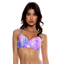 Cargar imagen en el visor de la galería, Gallery: Luli Fama Haut Top Strappy Blue Pink