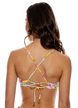Cargar imagen en el visor de la galería, Model Back: Luli Fama Haut Top Sweetheart Limoncello