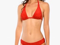 Cargar y reproducir el video en el visor de la galería, Video: Luli Fama Bas Bottom Halter Stardust Red