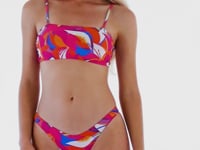 Cargar y reproducir el video en el visor de la galería, Video: Rio De Sol Ensemble Set Antelope Bandeau-Reto High-Leg