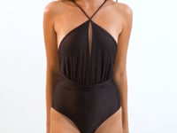 Cargar y reproducir el video en el visor de la galería, Video: Rio De Sol Une Pièce Shimmer-Coffee New Vegas