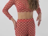 Cargar y reproducir el video en el visor de la galería, Video: Rio De Sol Pantalon De Plage Floral-Scales Pants Lana