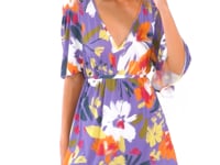 Cargar y reproducir el video en el visor de la galería, Video: Rio De Sol Mini Dress Garden-Flower Mini Dress