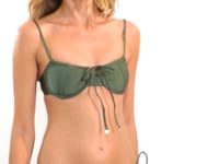 Cargar y reproducir el video en el visor de la galería, Video: Rio De Sol Haut Top Shimmer-Croco Balconet-Tie