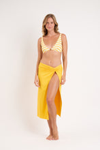 Cargar imagen en el visor de la galería, Model Front: Rio De Sol Jupe De Page Bio-Luz-Solar Long Skirt Knot