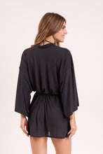 Cargar imagen en el visor de la galería, Image 08: Rio De Sol Robe De Plage Black Kimono