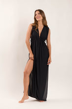 Cargar imagen en el visor de la galería, Image 04: Rio De Sol Vêtement De Plage Black Long Dress Soleil
