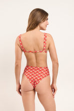 Cargar imagen en el visor de la galería, Model Back: Rio De Sol Bas Bottom Floral-Scales Hotpants