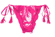 Cargar imagen en el visor de la galería, Product Front: Rio De Sol Bas Bottom Pink-Palms Frufru