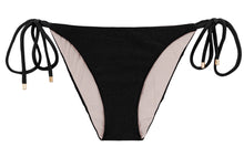 Cargar imagen en el visor de la galería, Product Front: Rio De Sol Bas Bottom Shimmer-Black Ibiza-Comfy