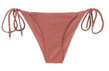 Cargar imagen en el visor de la galería, Product Front: Rio De Sol Bas Bottom Shimmer-Copper Cheeky-Tie