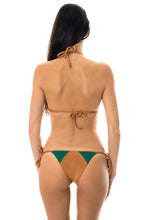 Cargar imagen en el visor de la galería, Model Back: Rio De Sol Bas Calcinha Copper Green