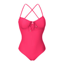 Cargar imagen en el visor de la galería, Product Front: Rio De Sol Une Pièce Dots-Virtual-Pink Julia