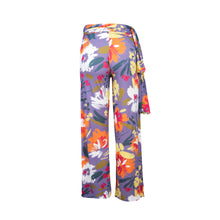 Cargar imagen en el visor de la galería, Product Back: Rio De Sol Pantalon De Plage Garden-Flower Pants Knot