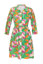Cargar imagen en el visor de la galería, Product Front: Rio De Sol Chemise Green Bloom Chemise