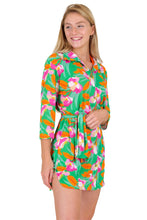 Cargar imagen en el visor de la galería, Image 04: Rio De Sol Chemise Green Bloom Chemise