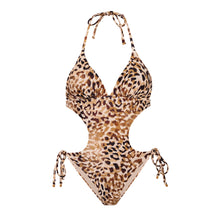 Cargar imagen en el visor de la galería, Product Front: Rio De Sol Une Pièce Leopard Trikini-Comfy