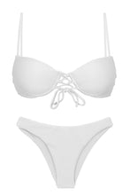 Cargar imagen en el visor de la galería, Product Front: Rio De Sol Ensemble Set Cotele-Branco Balconet-Pushup Lisboa