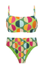 Cargar imagen en el visor de la galería, Product Front: Rio De Sol Ensemble Set Garden-City Bandeau-Reto Hotpant-Cos