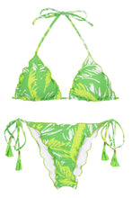 Cargar imagen en el visor de la galería, Product Front: Rio De Sol Ensemble Set Green-Palms Frufru