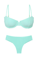 Cargar imagen en el visor de la galería, Product Front: Rio De Sol Ensemble Set Malibu-Menta Balconet Ciao