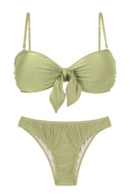 Cargar imagen en el visor de la galería, Product Front: Rio De Sol Ensemble Set Oliva Bandeau-No Essential
